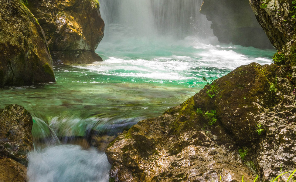 Waterfall in Slovenia