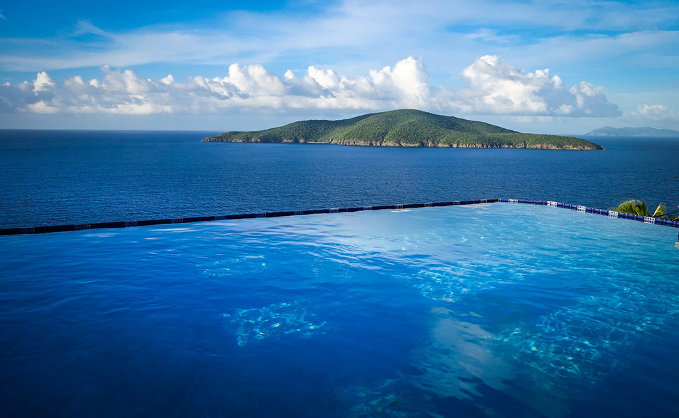 pool in the Caribbean