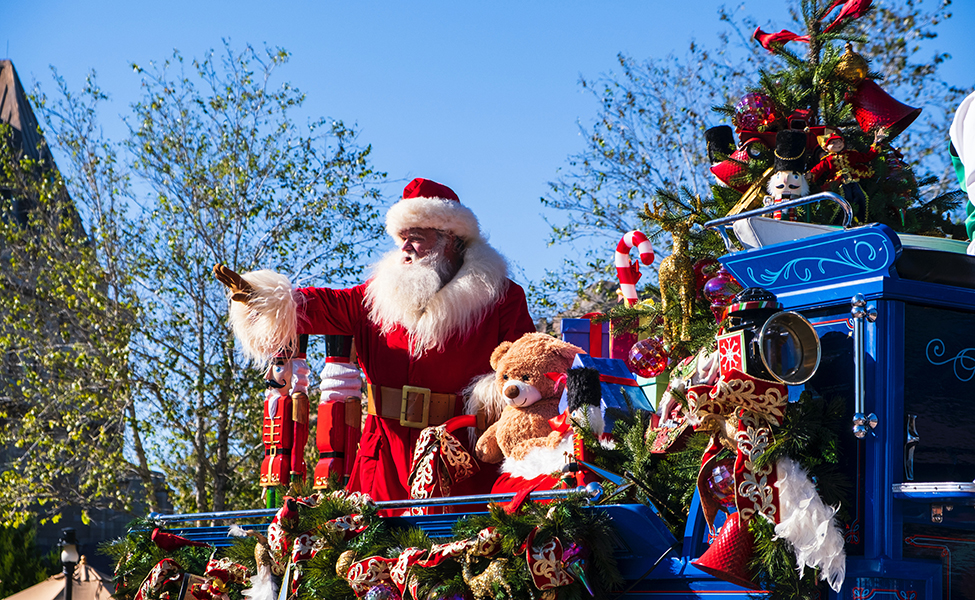 Santa Claus in Disney parade