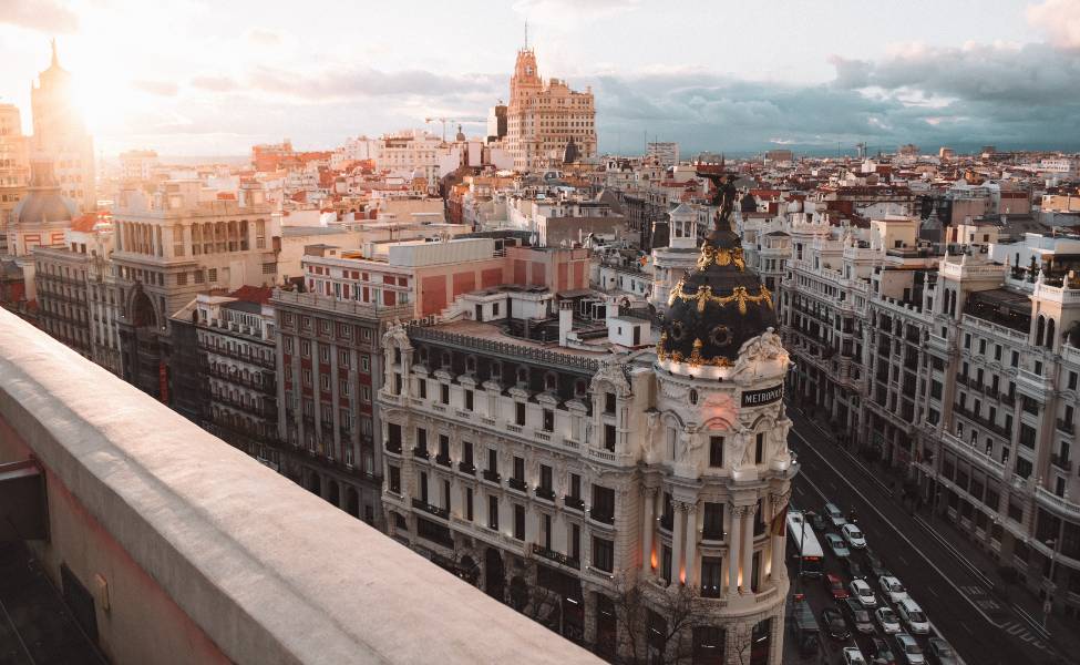 Aerial view of Madrid 