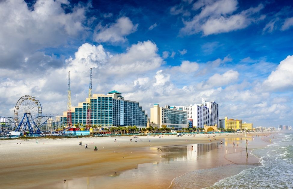 Beach and a ferris wheel