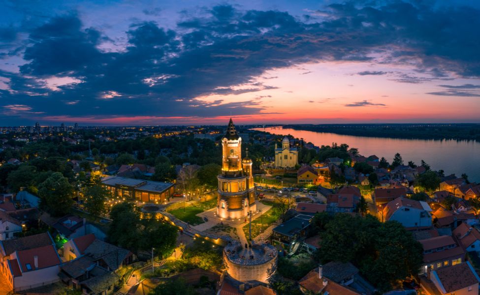 Panoramic view of the city 