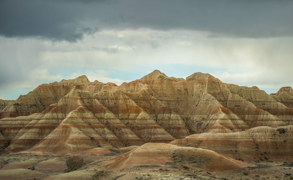 Colourful formations in a national park 