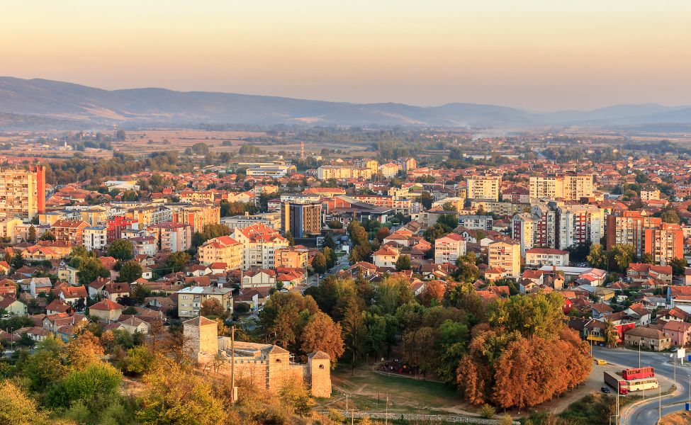 Aerial view of Pirot 