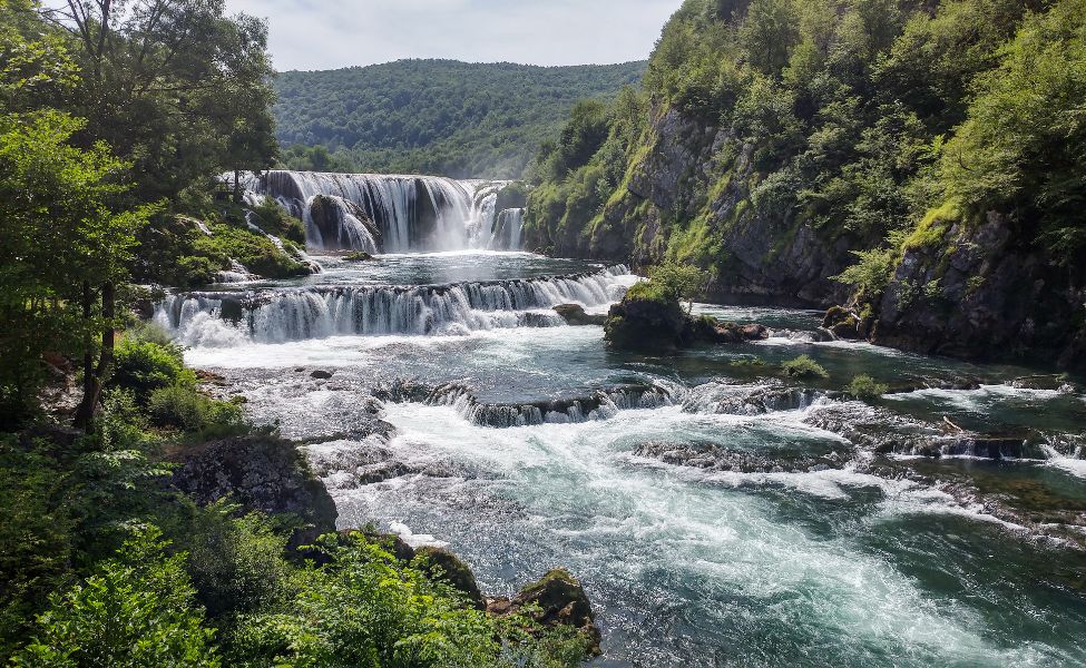 Slopes of Štrbački buk waterfall 