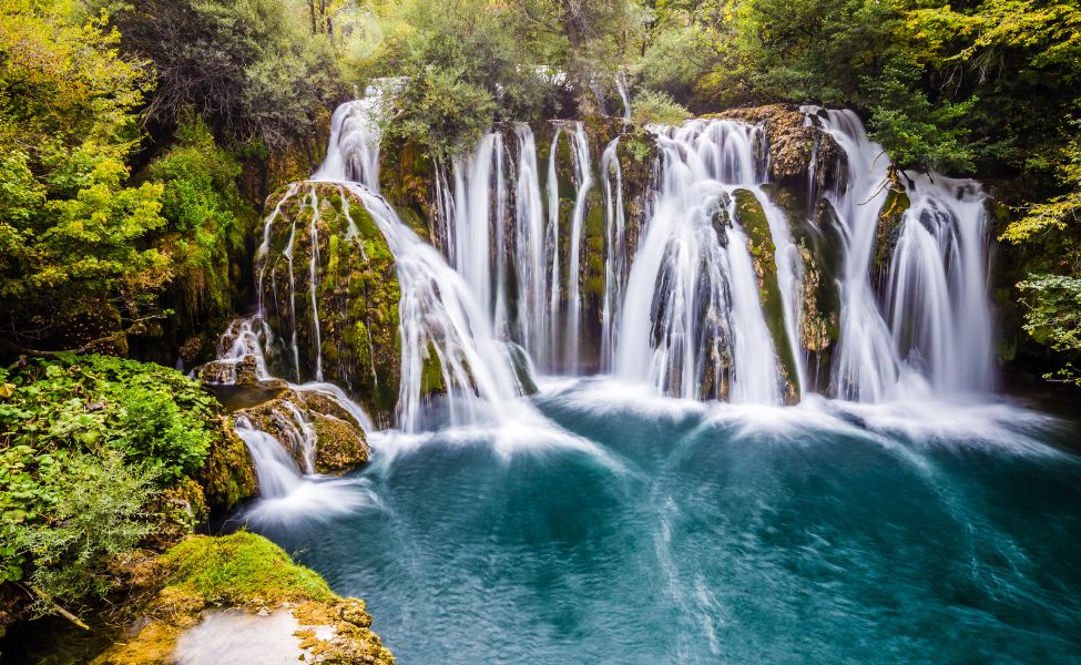 Slopes of the Martin Brod waterfall 