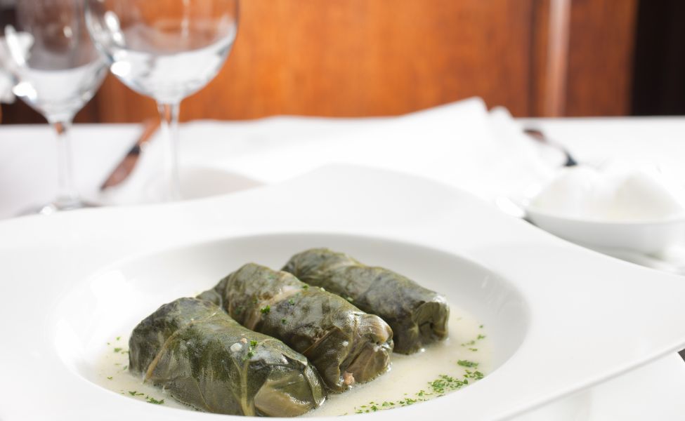 Sarma with vine leaves 