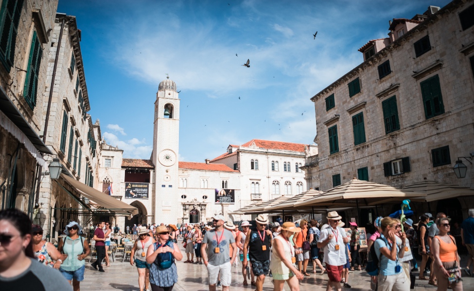 Tourists in Dubrovnik